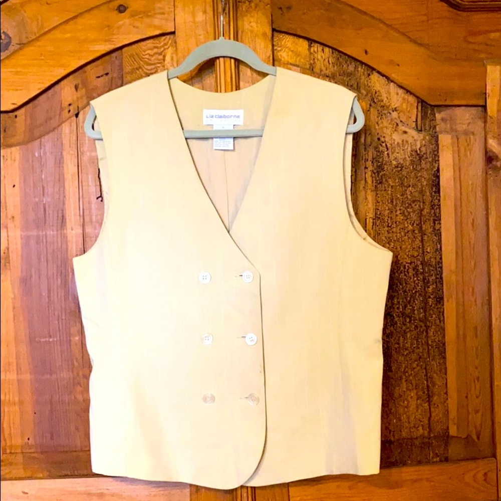 Liz Claiborne COLLECTION Double Breasted Vest